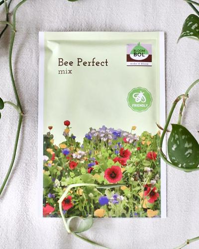 Flower seeds bees and butterflies
