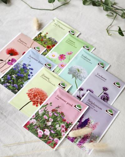 Flower seeds blue